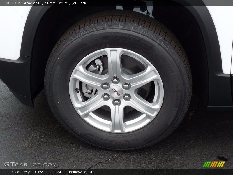 Summit White / Jet Black 2018 GMC Acadia SLE