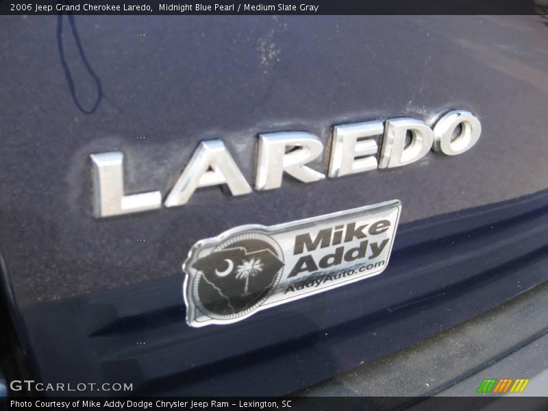 Midnight Blue Pearl / Medium Slate Gray 2006 Jeep Grand Cherokee Laredo