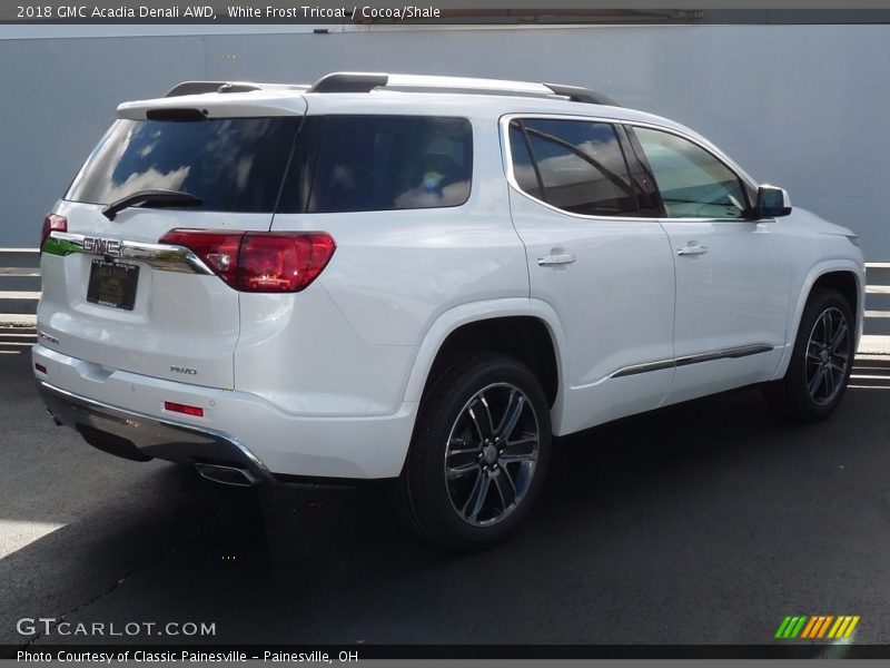 White Frost Tricoat / Cocoa/Shale 2018 GMC Acadia Denali AWD