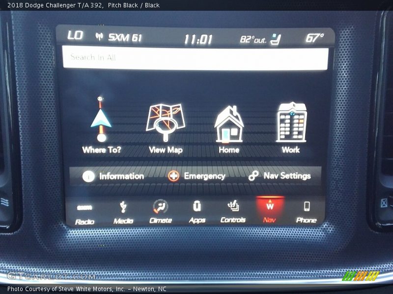 Pitch Black / Black 2018 Dodge Challenger T/A 392