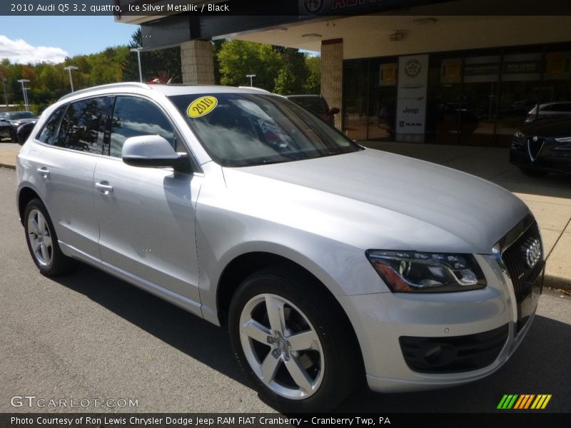 Ice Silver Metallic / Black 2010 Audi Q5 3.2 quattro