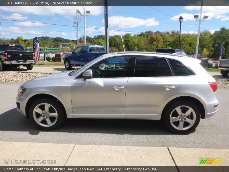 Ice Silver Metallic / Black 2010 Audi Q5 3.2 quattro