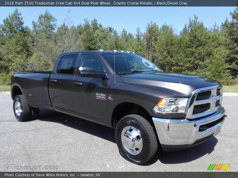 Granite Crystal Metallic / Black/Diesel Gray 2018 Ram 3500 Tradesman Crew Cab 4x4 Dual Rear Wheel