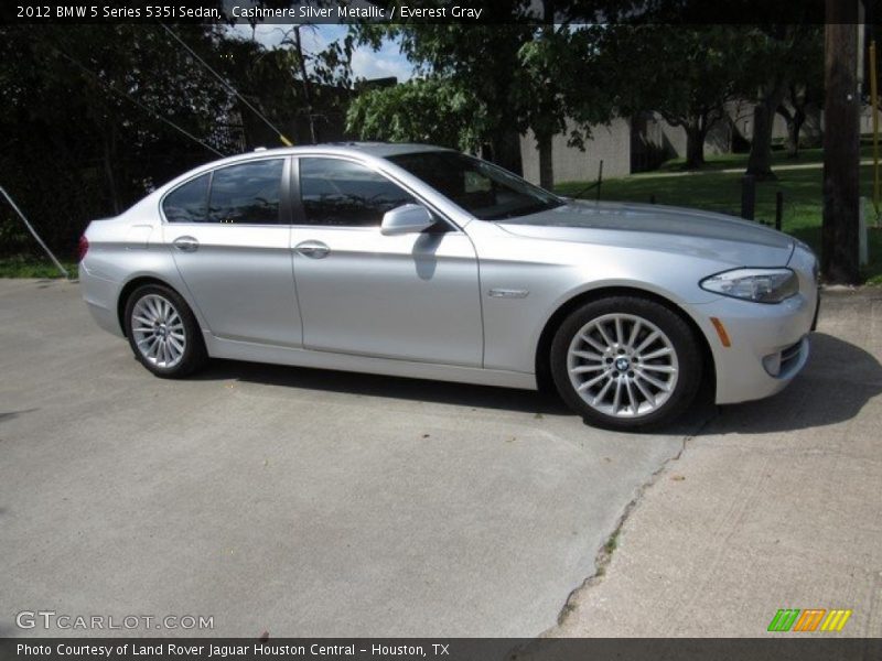 Cashmere Silver Metallic / Everest Gray 2012 BMW 5 Series 535i Sedan