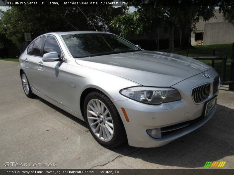 Cashmere Silver Metallic / Everest Gray 2012 BMW 5 Series 535i Sedan