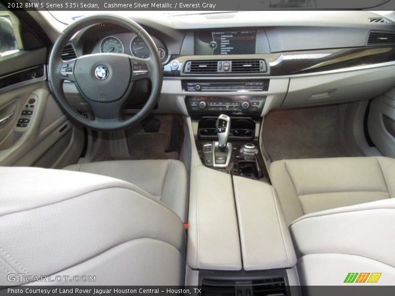 Cashmere Silver Metallic / Everest Gray 2012 BMW 5 Series 535i Sedan