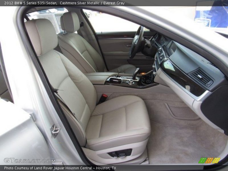 Cashmere Silver Metallic / Everest Gray 2012 BMW 5 Series 535i Sedan