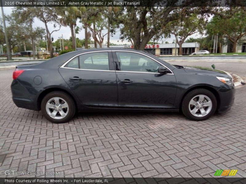 Ashen Gray Metallic / Jet Black/Titanium 2016 Chevrolet Malibu Limited LT
