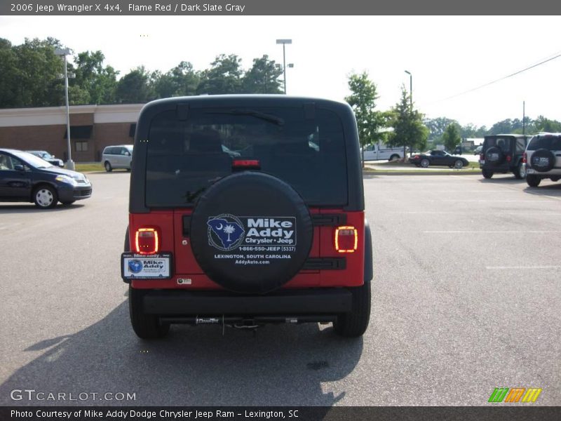 Flame Red / Dark Slate Gray 2006 Jeep Wrangler X 4x4