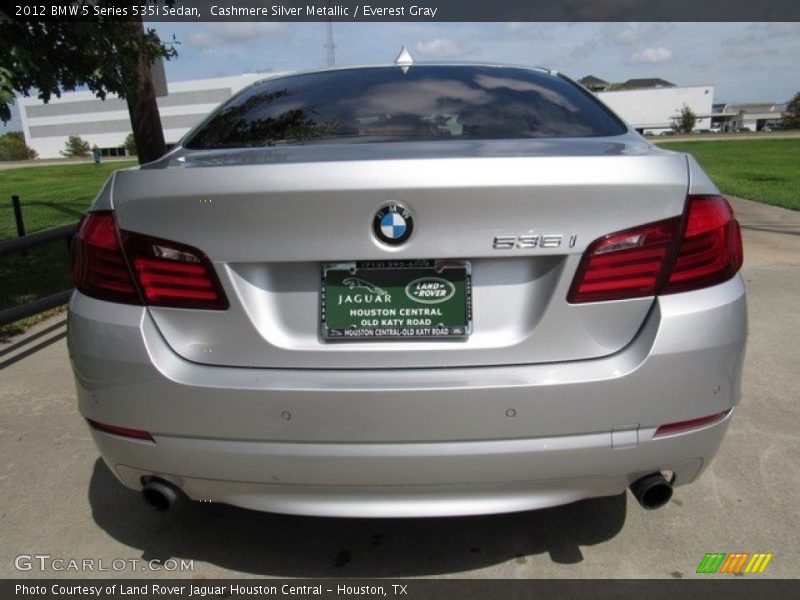 Cashmere Silver Metallic / Everest Gray 2012 BMW 5 Series 535i Sedan