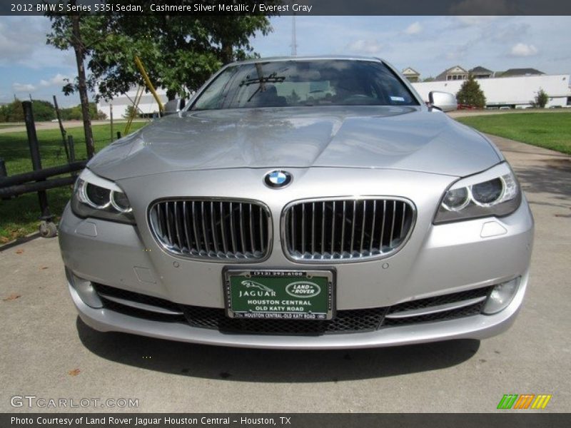 Cashmere Silver Metallic / Everest Gray 2012 BMW 5 Series 535i Sedan