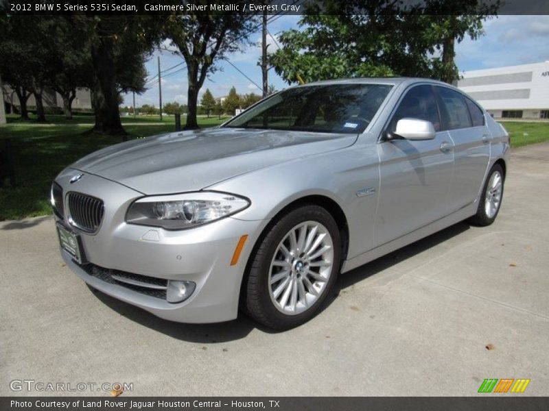 Cashmere Silver Metallic / Everest Gray 2012 BMW 5 Series 535i Sedan