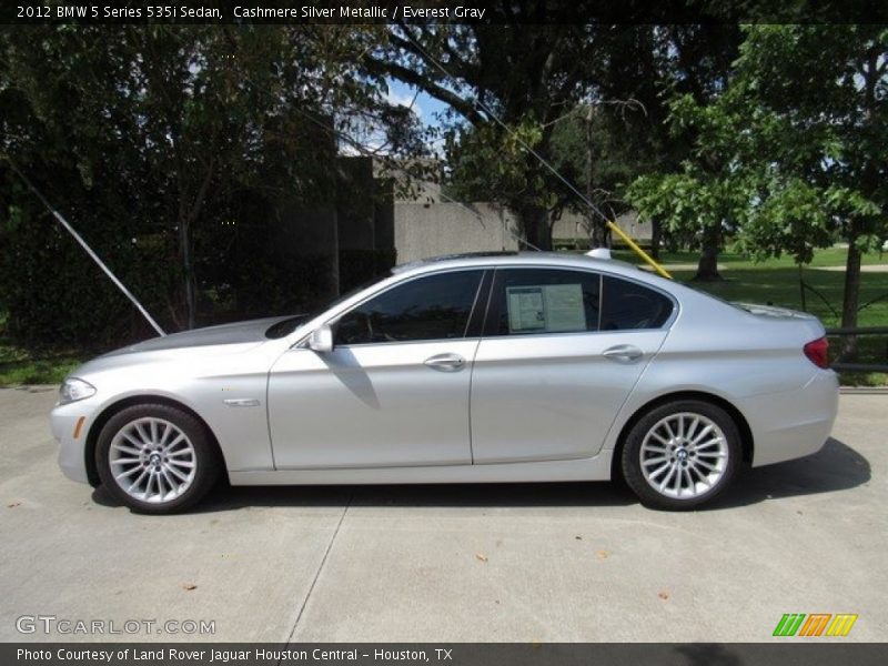 Cashmere Silver Metallic / Everest Gray 2012 BMW 5 Series 535i Sedan