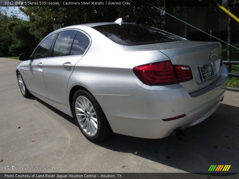 Cashmere Silver Metallic / Everest Gray 2012 BMW 5 Series 535i Sedan