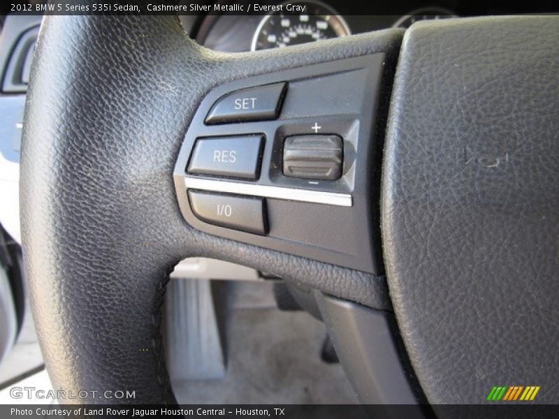 Cashmere Silver Metallic / Everest Gray 2012 BMW 5 Series 535i Sedan