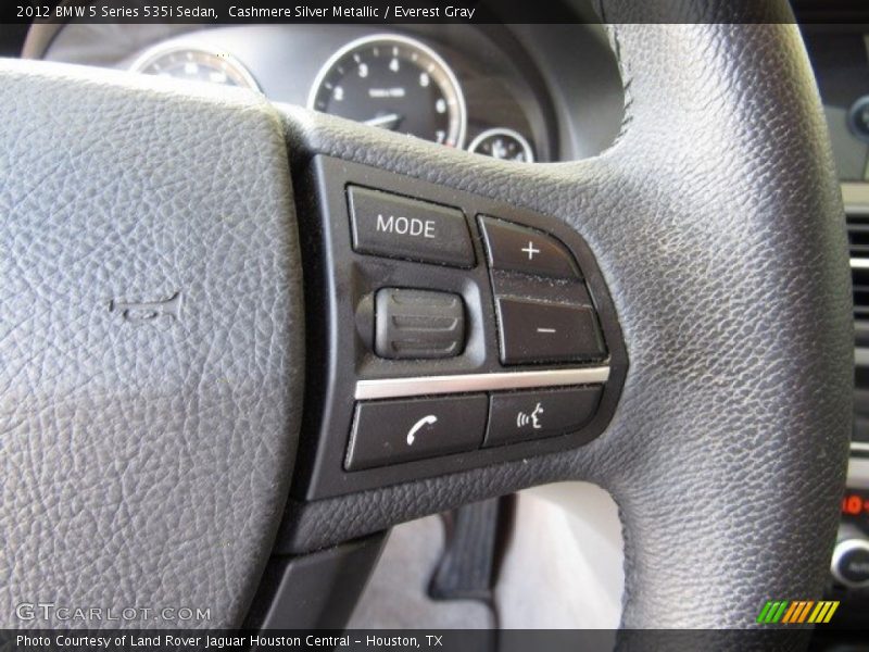 Cashmere Silver Metallic / Everest Gray 2012 BMW 5 Series 535i Sedan