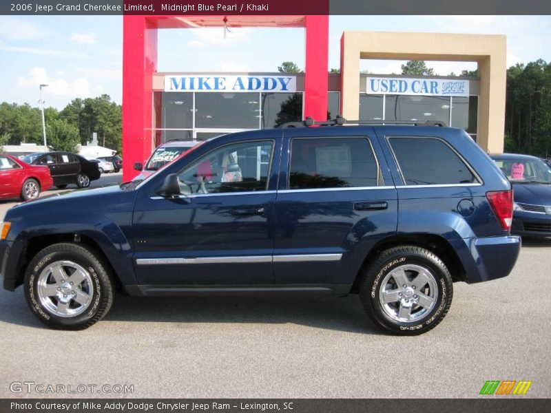 Midnight Blue Pearl / Khaki 2006 Jeep Grand Cherokee Limited