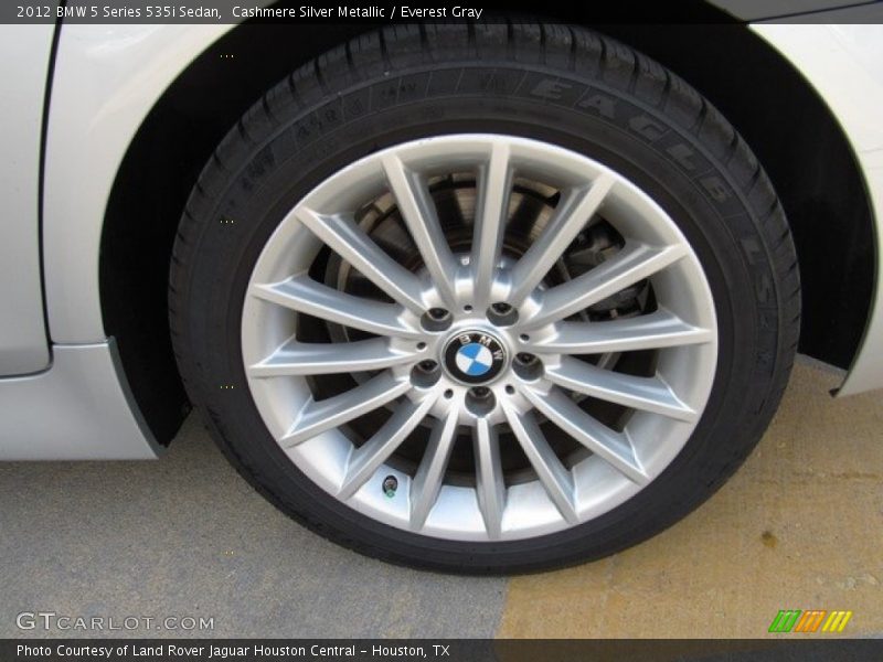 Cashmere Silver Metallic / Everest Gray 2012 BMW 5 Series 535i Sedan