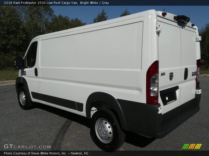 Bright White / Gray 2018 Ram ProMaster 1500 Low Roof Cargo Van