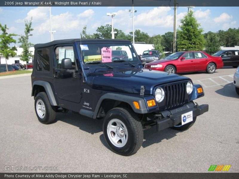 Midnight Blue Pearl / Khaki 2006 Jeep Wrangler X 4x4