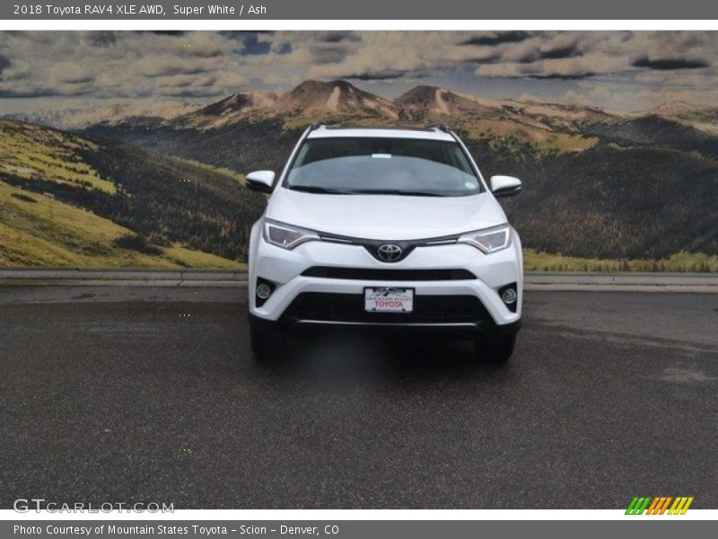 Super White / Ash 2018 Toyota RAV4 XLE AWD