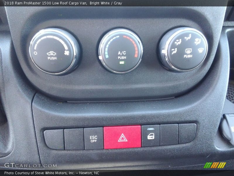 Controls of 2018 ProMaster 1500 Low Roof Cargo Van