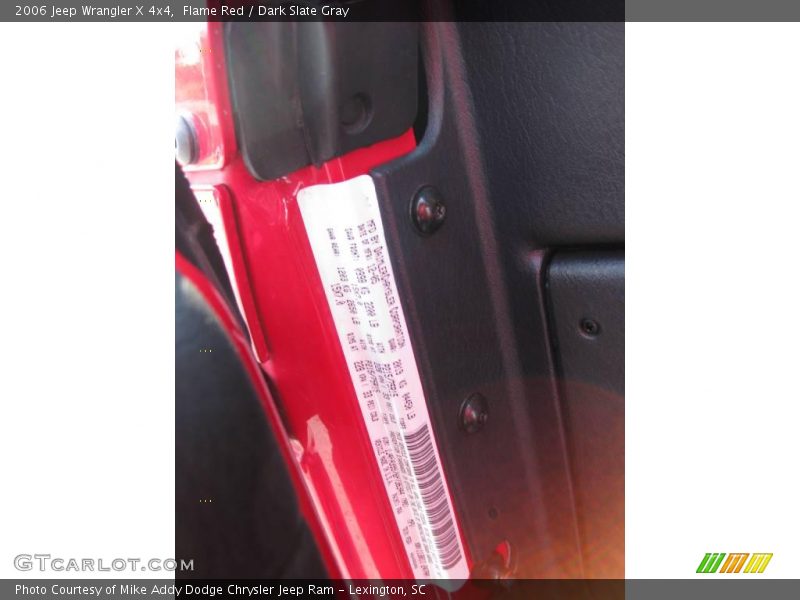 Flame Red / Dark Slate Gray 2006 Jeep Wrangler X 4x4