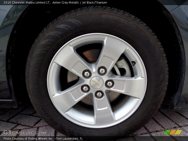 Ashen Gray Metallic / Jet Black/Titanium 2016 Chevrolet Malibu Limited LT