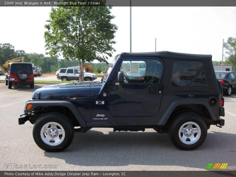 Midnight Blue Pearl / Khaki 2006 Jeep Wrangler X 4x4