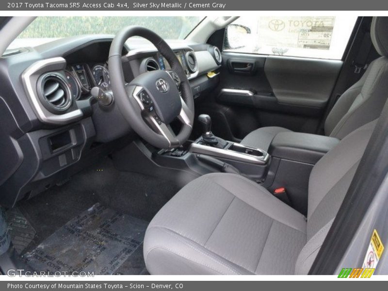 Silver Sky Metallic / Cement Gray 2017 Toyota Tacoma SR5 Access Cab 4x4