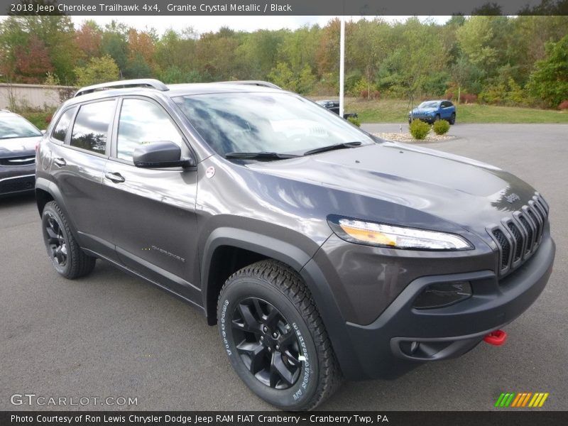 Granite Crystal Metallic / Black 2018 Jeep Cherokee Trailhawk 4x4