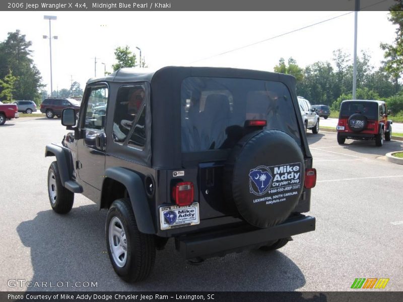 Midnight Blue Pearl / Khaki 2006 Jeep Wrangler X 4x4