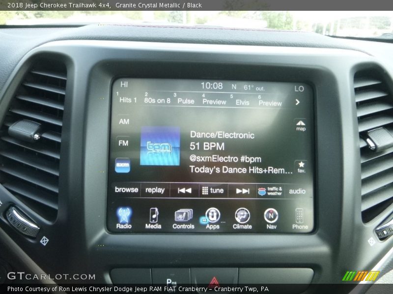 Granite Crystal Metallic / Black 2018 Jeep Cherokee Trailhawk 4x4
