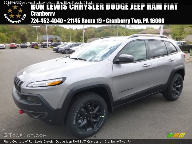 Billet Silver Metallic / Black 2018 Jeep Cherokee Trailhawk 4x4