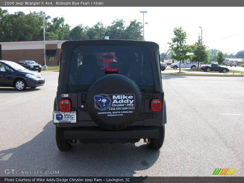 Midnight Blue Pearl / Khaki 2006 Jeep Wrangler X 4x4