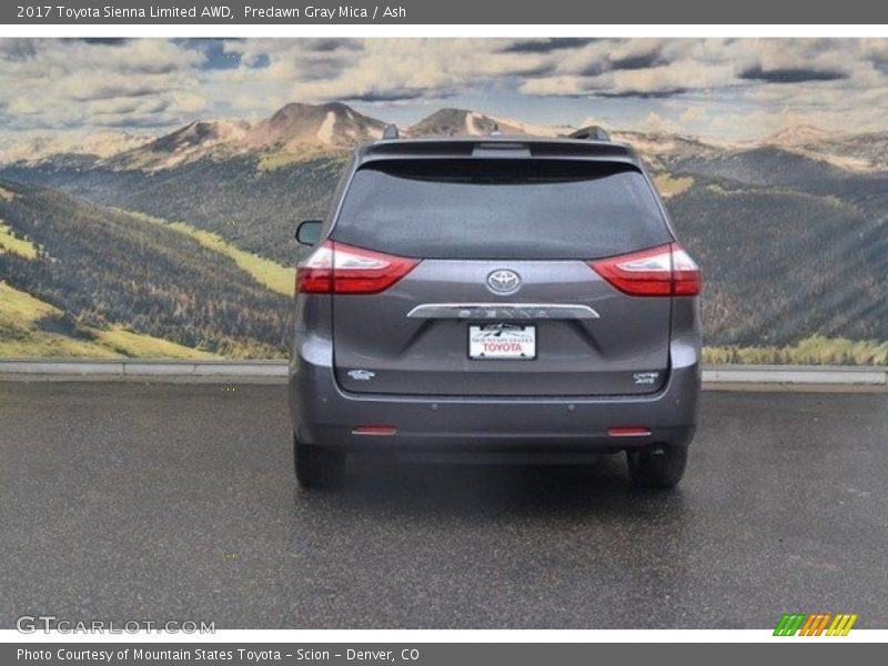 Predawn Gray Mica / Ash 2017 Toyota Sienna Limited AWD