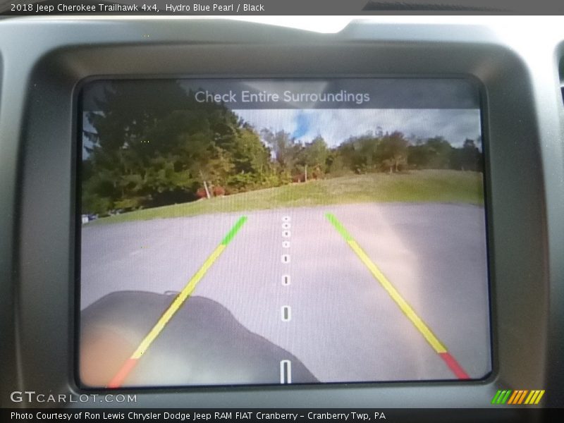Hydro Blue Pearl / Black 2018 Jeep Cherokee Trailhawk 4x4