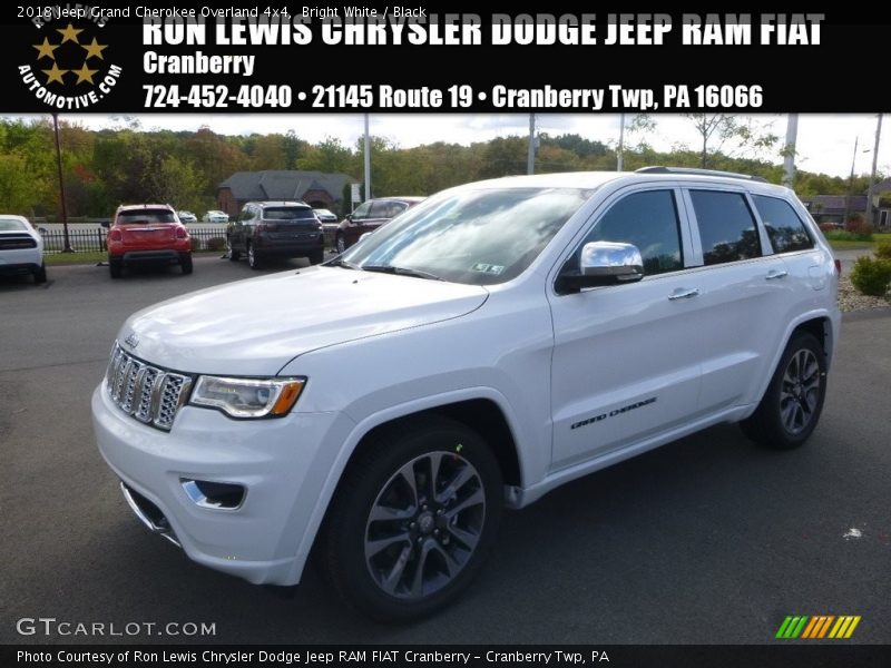 Bright White / Black 2018 Jeep Grand Cherokee Overland 4x4