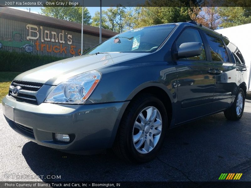 Olive Gray / Beige 2007 Kia Sedona EX