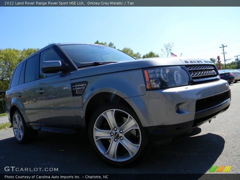 Orkney Grey Metallic / Tan 2012 Land Rover Range Rover Sport HSE LUX