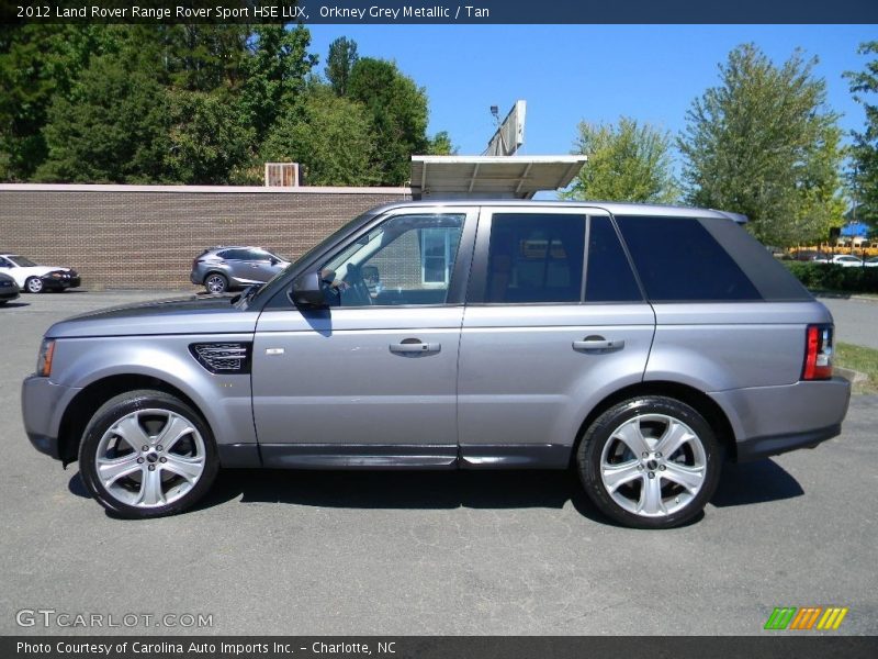 Orkney Grey Metallic / Tan 2012 Land Rover Range Rover Sport HSE LUX