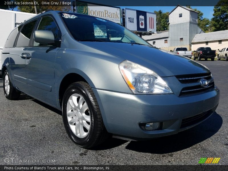 Olive Gray / Beige 2007 Kia Sedona EX