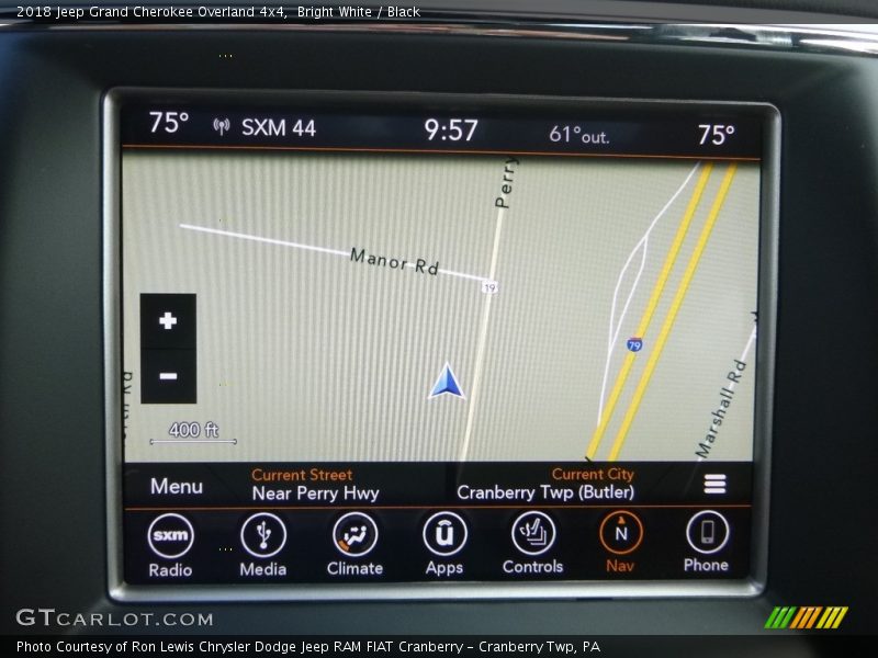 Bright White / Black 2018 Jeep Grand Cherokee Overland 4x4
