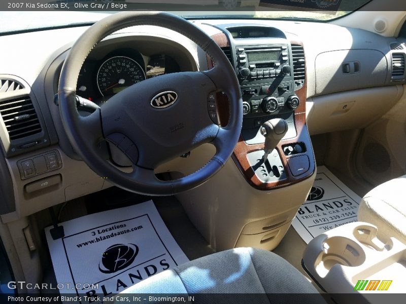 Olive Gray / Beige 2007 Kia Sedona EX