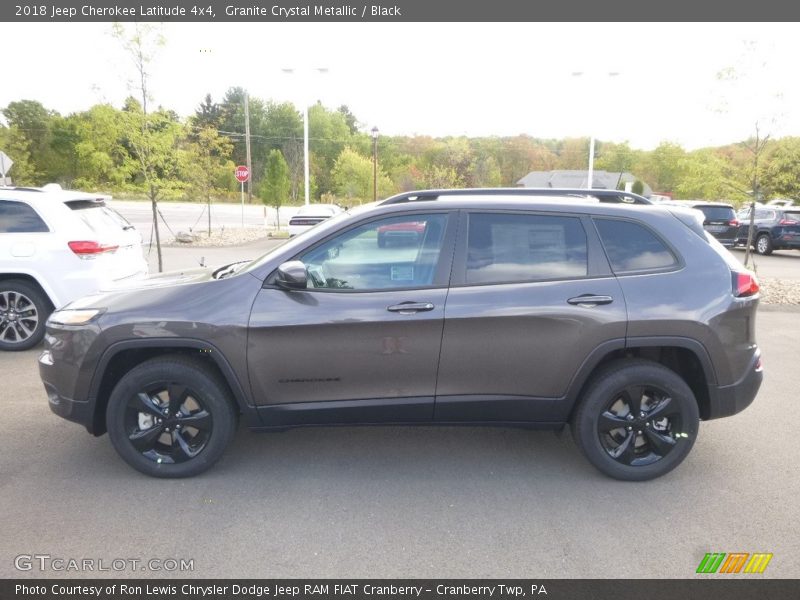Granite Crystal Metallic / Black 2018 Jeep Cherokee Latitude 4x4