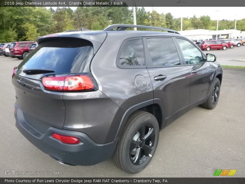 Granite Crystal Metallic / Black 2018 Jeep Cherokee Latitude 4x4