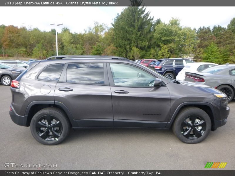 Granite Crystal Metallic / Black 2018 Jeep Cherokee Latitude 4x4