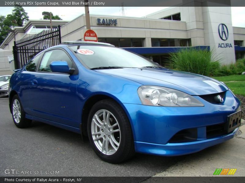 Vivid Blue Pearl / Ebony 2006 Acura RSX Sports Coupe