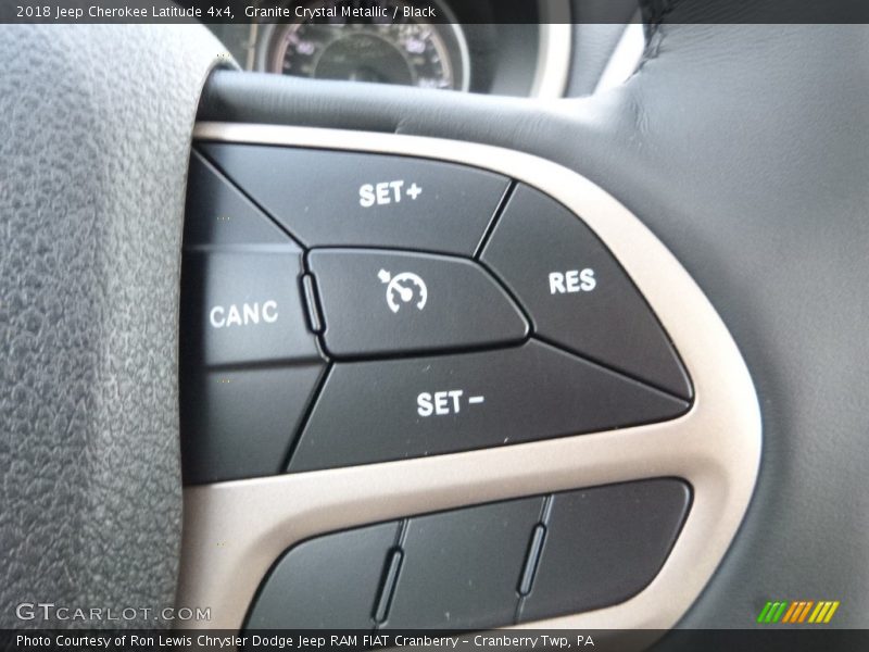 Granite Crystal Metallic / Black 2018 Jeep Cherokee Latitude 4x4