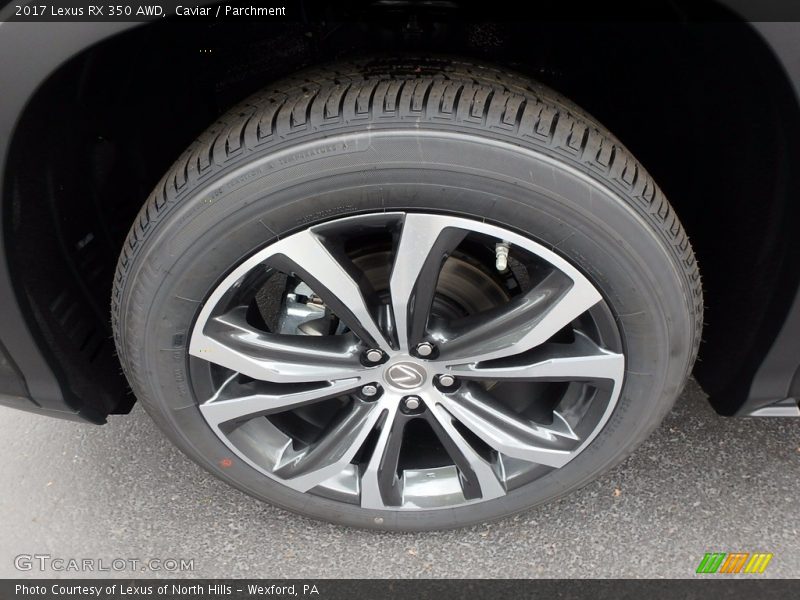 Caviar / Parchment 2017 Lexus RX 350 AWD